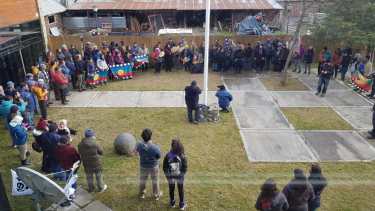 Mapuches reunidos en San Martín de los Andes.  Foto: Gentileza