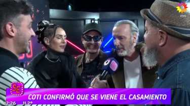 Coti sorprendió al revelarlo junto a Cande Tinelli. Foto:  Captura video