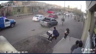 El accionar policial terminó con varios heridos entre ellos al menos un jugador titular de Añelo. Foto: Gentileza.