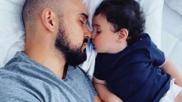 Abel Pintos presentó a Agustín en redes sociales, donde muestra el día a día de su crecimiento.-