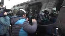 Imagen de Video: incidentes en el ingreso a la jura de Sergio Massa