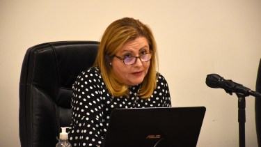 La jueza Carina Álvarez se pronunció ante la ausencia de defensores en algunas audiencias. (Archivo)
