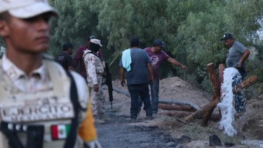 El lugar donde se produjo el accidente, en el norte de México. 
