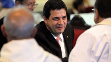 El ahora exvicepresidente de Paraguay, Hugo Velázquez, que hoy presentó su dimisión. 