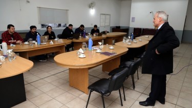 La paritaria se realizó esta mañana en la delegación central de Trabajo en Viedma. Foto: Marcelo Ochoa.