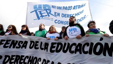 Los sindicatos estatales de Río Negro expresaron su repudio al intento de magnicidio a la vicepresidenta. Foto: Marcelo Ochoa