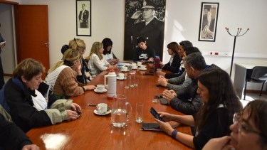 La reunión se realizó en instalaciones del bloque de legisladores del Frente de Todos. Foto: gentileza.