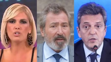 Viviana Canosa, Daniel Vila y Sergio Massa | Para el dueño del Grupo América su decisión de no difundir escraches no está vinculada a su amistad con Sergio Massa. 