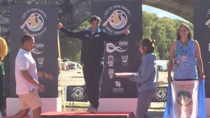 Día dorado para el canotaje regional: Ceci Collueque y Dardo Balboa brillaron en el Mundial de Portugal