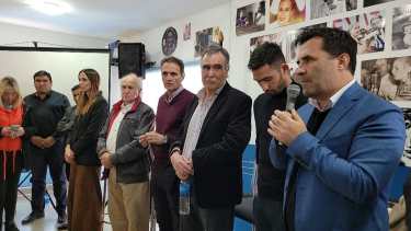Representantes del Frente de Todos se reunieron con el ministro de Obras Públicas, Gabriel Katopodis, en la Unidad Básica de Centenario. (Prensa Partido Justicialista)