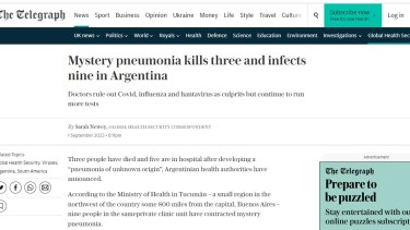 El diario The Telegraph se hizo eco de lo que sucede en Tucumán.