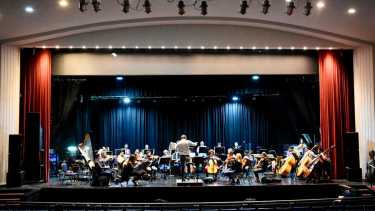 Ensayo de la Sinfónica del Neuquén para la obra "El Principito". (Foto: Matías Subat)
