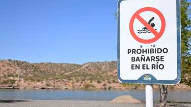 El balneario de la Isla Jordán esta clausurado desde 1996. Foto: Florencia Salto. 
