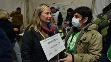 Dirigentes de Unter continúan con el ayuno y recibieron la solidaridad de ATE