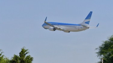 Los vuelos de Aerolíneas Argentinas habrían sido testigos del extraordinario fenómeno.-