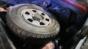 Dos personas transportaban 200 kilos de carne sin las medidas sanitarias adecuadas. (Foto gentileza)