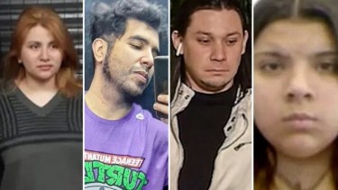 Los hasta ahora cuatro detenidos por el atentado a Cristina Kirchner. 