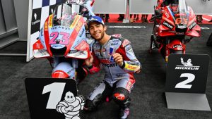 Bastianini le ganó la pulseada a Bagnaia en MotoGP