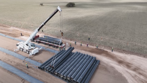 Comenzó el acopio de caños para el gasoducto a Vaca Muerta