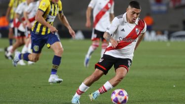 Quintero le agradeció a los hinchas de River. (Foto: EFE)