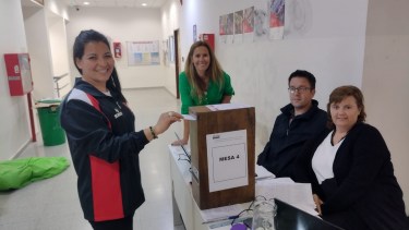 El acto eelccionario se realizó en todas las sedes de la UNRN. Foto: gentileza.