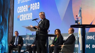 Alberto Fernández en el  58° Coloquio de IDEA. Foto: Télam