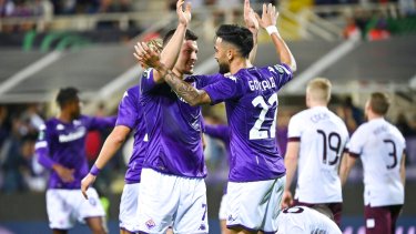 Nico González suma goles y se anota como candidato para viajar a Qatar 2022. (Massimo Paolone/LaPresse via AP)