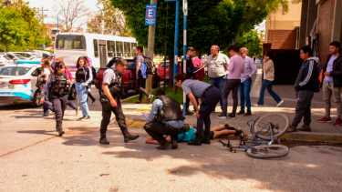 El hombre presentaba algunas lesiones en el cuello. Foto Juan Thomes