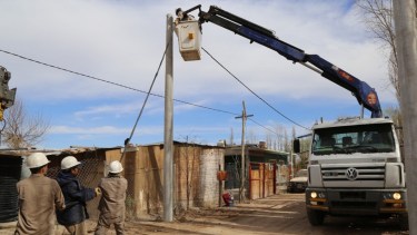Comenzarán las obras de conexiones domiciliarias en el bario Auka Lihuen. Foto: gentileza