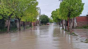 As{i quedaron algunas de las calles en la capital rionegrina tras el paso de las lluvias. 