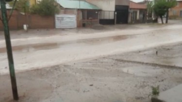 Cómo quedó Rincón de los Sauces tras la tormenta y caída de granizo 