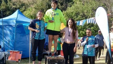 Iara Arias consiguió la victoria en el río Claromecó durante el fin de semana. 