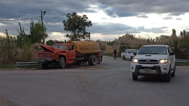 El accidente se registró en cercanías de Stefenelli, durante la tarde del martes. Foto: gentileza.-