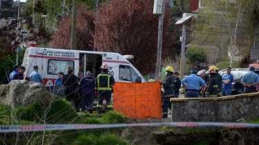 Encontraron el cuerpo de un hombre envuelto en una frazada y atado con soga en San Martín de los Andes. Foto: Patricio Rodríguez.