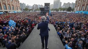 Alberto Fernández recordó a Maradona en la inauguración de los Juegos Evita