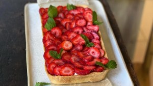Tarta de frutillas versión Juliana López May