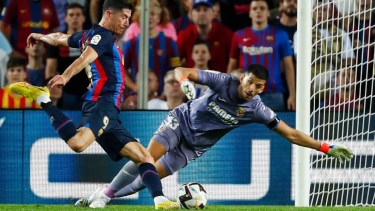 Lewandowski le marcó dos goles al argentino Gerónimo Rulli. 