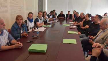 ATEN tuvo una reunión en la Legislatura para plantear sus reclamos. (Foto Yamil Regules).- 