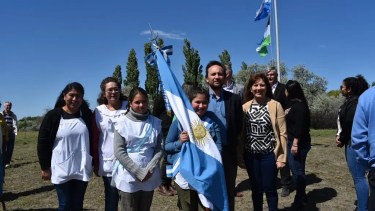 Núñez estuvo en los actos por el aniversario de la localidad. Foto: gentileza.