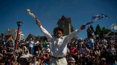 El triunfo de Argentina se festejó mucho en la región. (Foto: Marcelo Martínez)