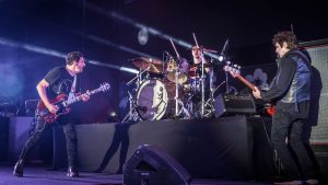 Los curiosos regalos que los fanáticos de Divididos tiraron sobre el escenario del Ruca Che