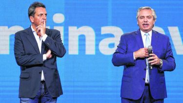 El Presidente y el actual ministro de Economía, Sergio Massa.