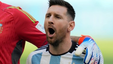 El himno argentino sonó por primera vez en Qatar. Foto: AP 