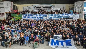 Recicladores, cartoneros y carreros de todo el país se reunieron en El Cóndor