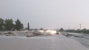Alerta por tormentas: cayó granizo en más de 2.600 hectáreas y cortó la ruta 22 en Choele Choel
