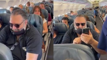 Baradel fue filmado en un vuelo internacional por una pasajera que lo increpó.
