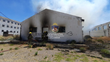 Incendio en la excárcel U9 de Neuquén. Foto: gentileza