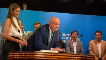 Asumió Germán Chapino como ministro de Desarrollo Social de Neuquén. Foto: Yamil Regules