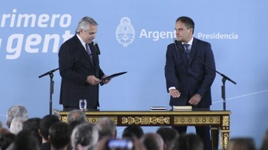 Fernández tomó el juramento a Maggiotti como ministro de Desarrollo Territorial y Hábitat.