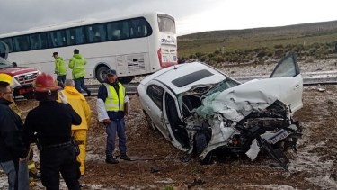 Uno de los involucrados en el choque permanecerá internado Foto: gentileza